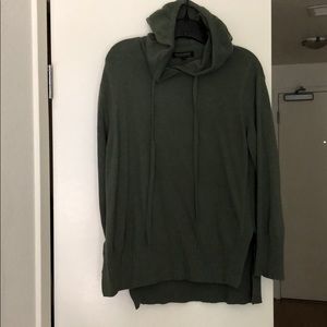 Green hoodie